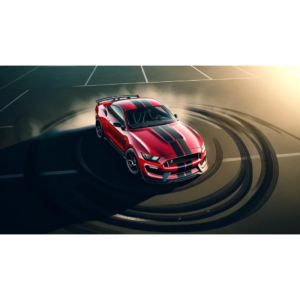 2015 Red GT350R burnout.