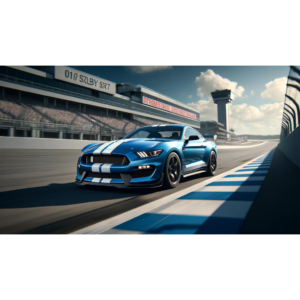 2015 GT350 - Blue with white strips