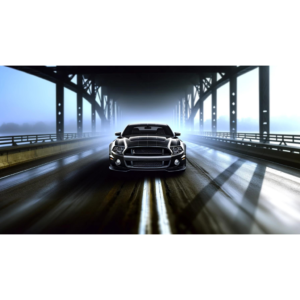 2013 Black GT500 on bridge.